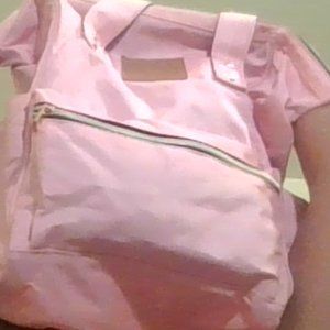 a light pink bookbag